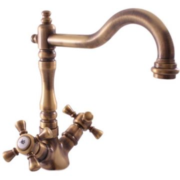 Смеситель для раковины Rav Slezak (Рав Слезак) Morava MK721.5/8SM, бронза