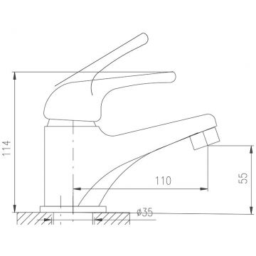 Смеситель для раковины Rav Slezak (Рав Слезак) Seina Junior SAJ091.5, красный