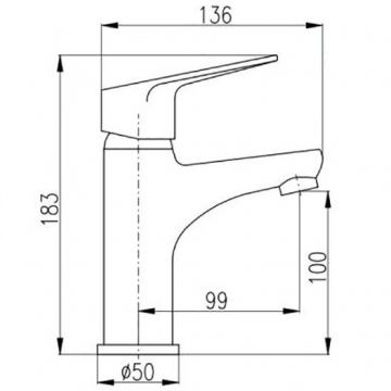 Смеситель для раковины Rav Slezak (Рав Слезак) Victoria Vi226.5, хром