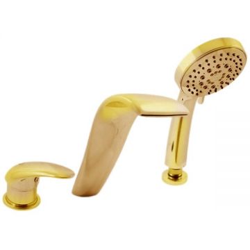 Смеситель на борт ванны Rav Slezak (Рав Слезак) Dunaj D461.5YZ, золото
