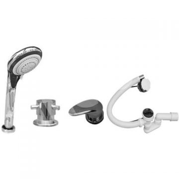 Смеситель на борт ванны Rav Slezak (Рав Слезак) Dunaj D464.5/NP2/570, хром