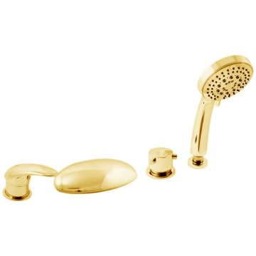 Смеситель на борт ванны Rav Slezak (Рав Слезак) Dunaj D470.5SZ, золото
