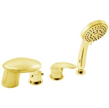 Смеситель на борт ванны Rav Slezak (Рав Слезак) Dunaj D471.5PZ, золото