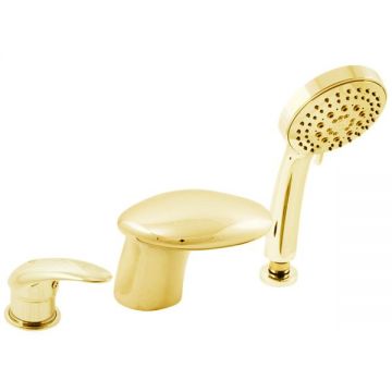 Смеситель на борт ванны Rav Slezak (Рав Слезак) Dunaj D471.5YZ, золото