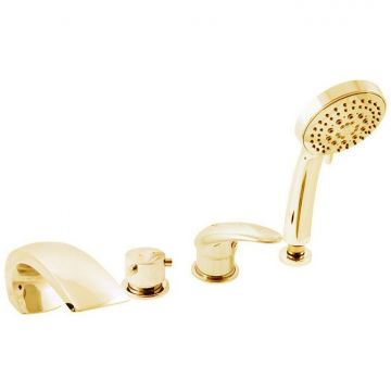 Смеситель на борт ванны Rav Slezak (Рав Слезак) Dunaj D472.5PZ, золото