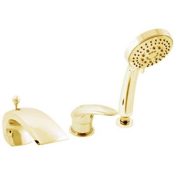 Смеситель на борт ванны Rav Slezak (Рав Слезак) Dunaj D472.5SZ, золото