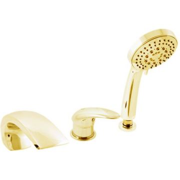 Смеситель на борт ванны Rav Slezak (Рав Слезак) Dunaj D472.5YZ, золото