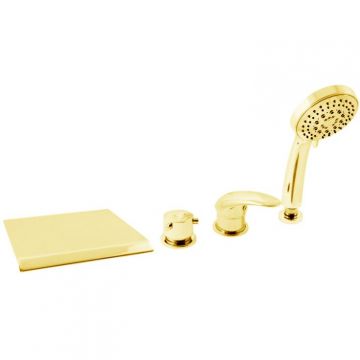 Смеситель на борт ванны Rav Slezak (Рав Слезак) Dunaj D474.5PZ, золото