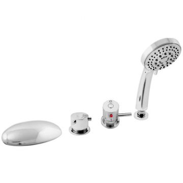 Смеситель на борт ванны Rav Slezak (Рав Слезак) Dunaj Termostat DT270.5P, хром