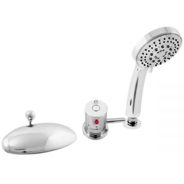 Смеситель на борт ванны Rav Slezak Dunaj Termostat DT270.5S, хром