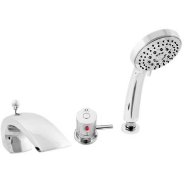 Смеситель на борт ванны Rav Slezak (Рав Слезак) Dunaj Termostat DT272.5S, хром