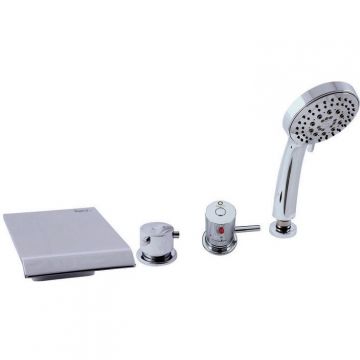 Смеситель на борт ванны Rav Slezak (Рав Слезак) Dunaj Termostat DT273.5P, хром