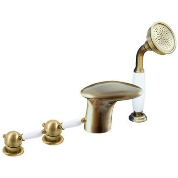 Смеситель на борт ванны Rav Slezak (Рав Слезак) Labe L571.5PSM, бронза