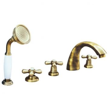 Смеситель на борт ванны Rav Slezak (Рав Слезак) Morava MK169.5PSM, бронза