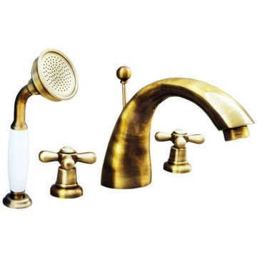 Смеситель на борт ванны Rav Slezak (Рав Слезак) Morava MK169.5SSM, бронза