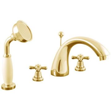 Смеситель на борт ванны Rav Slezak (Рав Слезак) Morava MK169.5SZ, золото