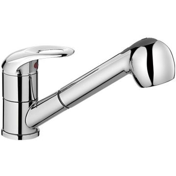 Смеситель для кухни с выдвижной лейкой и режимом душ D-Lin (Д-Лин) D158602, хром