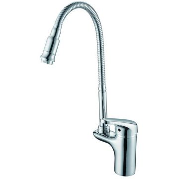 Смеситель для кухни с гибким изливом D-Lin (Д-Лин) D155460-Q, хром