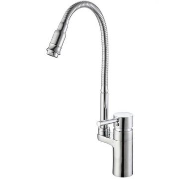 Смеситель для кухни с гибким изливом D-Lin (Д-Лин) D157315-Q, хром