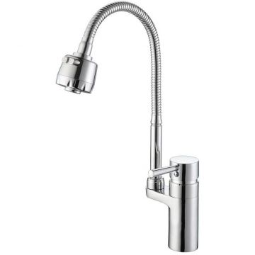 Смеситель для кухни с гибким изливом D-Lin (Д-Лин) D157315-T, хром