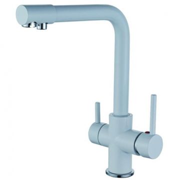 Смеситель для кухни с подключением фильтра для воды D-Lin (Д-Лин) D159315-1C, белый