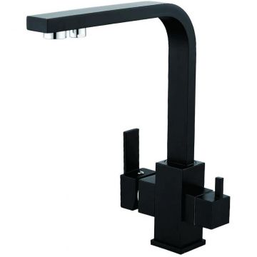 Смеситель для кухни с подключением фильтра для воды D-Lin (Д-Лин) D159319-A, черный