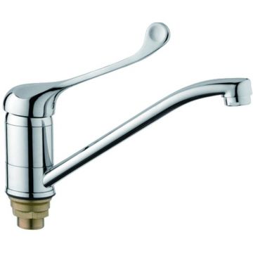 Смеситель для кухни с хирургической ручкой D-Lin (Д-Лин) D154427-6, хром