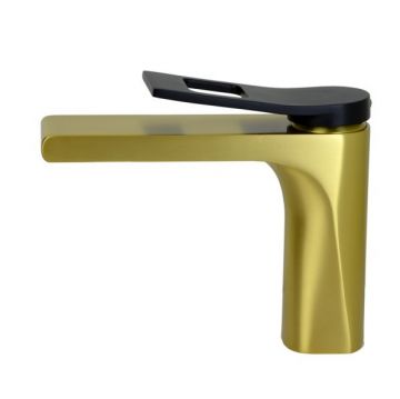 Смеситель для раковины Bronze de Luxe (Бронз Де Люкс) Element EL02GB, матовое золото