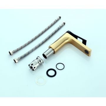 Смеситель для раковины Bronze de Luxe (Бронз Де Люкс) Element EL02GB, матовое золото