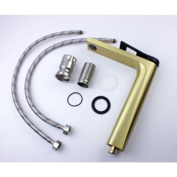 Смеситель для раковины Bronze de Luxe (Бронз Де Люкс) Element EL21GB, матовое золото