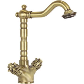 Смеситель для раковины Bronze de Luxe (Бронз Де Люкс) Florence 21381, бронза