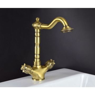 Смеситель для раковины Bronze de Luxe (Бронз Де Люкс) Florence 21381, бронза