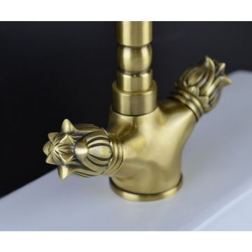 Смеситель для раковины Bronze de Luxe (Бронз Де Люкс) Florence 21381, бронза