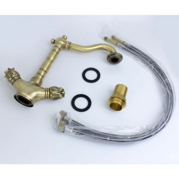 Смеситель для раковины Bronze de Luxe (Бронз Де Люкс) Florence 21381, бронза