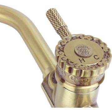 Смеситель для раковины Bronze de Luxe (Бронз Де Люкс) Windsor 10127, бронза
