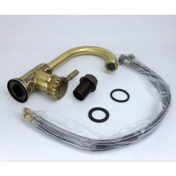 Смеситель для раковины Bronze de Luxe (Бронз Де Люкс) Windsor 10127, бронза