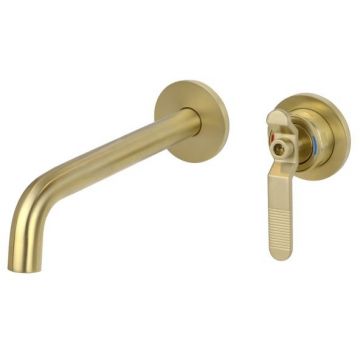 Смеситель для раковины настенный Bronze de Luxe (Бронз Де Люкс) 1760S 5530CG, матовое золото