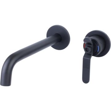 Смеситель для раковины настенный Bronze de Luxe (Бронз Де Люкс) 1760S 5530SB, черный