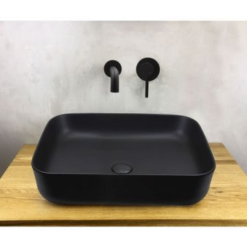 Смеситель для раковины настенный Bronze de Luxe (Бронз Де Люкс) Scandi 14511B, черный