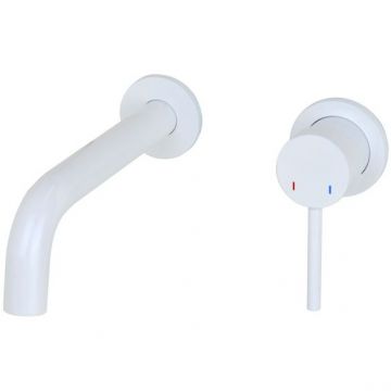 Смеситель для раковины настенный Bronze de Luxe (Бронз Де Люкс) Scandi 14511W, белый