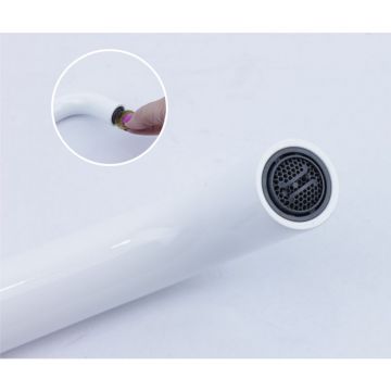 Смеситель для раковины настенный Bronze de Luxe (Бронз Де Люкс) Scandi 14511W, белый