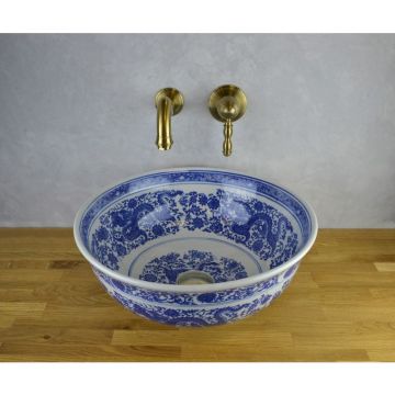 Смеситель для раковины настенный Bronze de Luxe (Бронз Де Люкс) Tiffany 1920BR, бронза