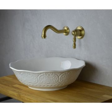 Смеситель для раковины настенный Bronze de Luxe (Бронз Де Люкс) Tiffany 1920BR, бронза