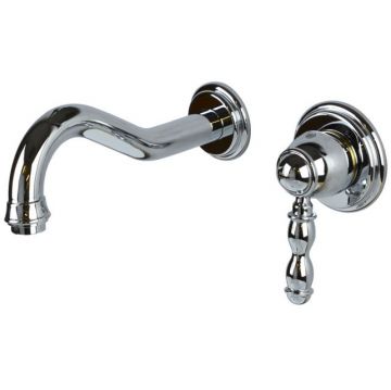 Смеситель для раковины настенный Bronze de Luxe (Бронз Де Люкс) Tiffany 1920CR, хром
