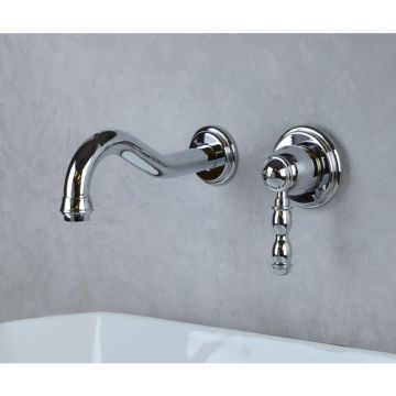 Смеситель для раковины настенный Bronze de Luxe (Бронз Де Люкс) Tiffany 1920CR, хром