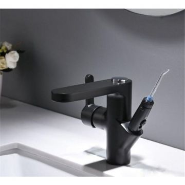 Смеситель для раковины с ирригатором Bronze de Luxe (Бронз Де Люкс) Optimal 10188B, черный