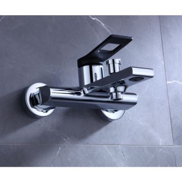 Смеситель для ванны Bronze de Luxe (Бронз Де Люкс) Element EL03CB, хром/черный