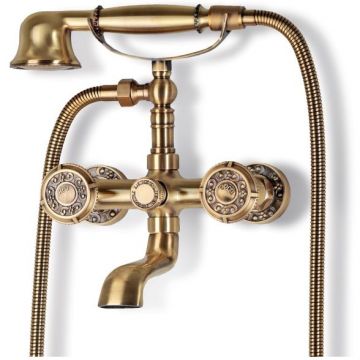 Смеситель для ванны Bronze de Luxe (Бронз Де Люкс) Royal 10119, бронза