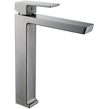 Смеситель для раковины высокий Rose (Розе) R18T R1811T-1, оружейная сталь