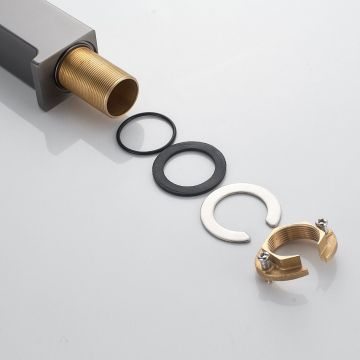 Смеситель для раковины высокий Rose (Розе) R18T R1811T-1, оружейная сталь